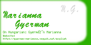 marianna gyerman business card